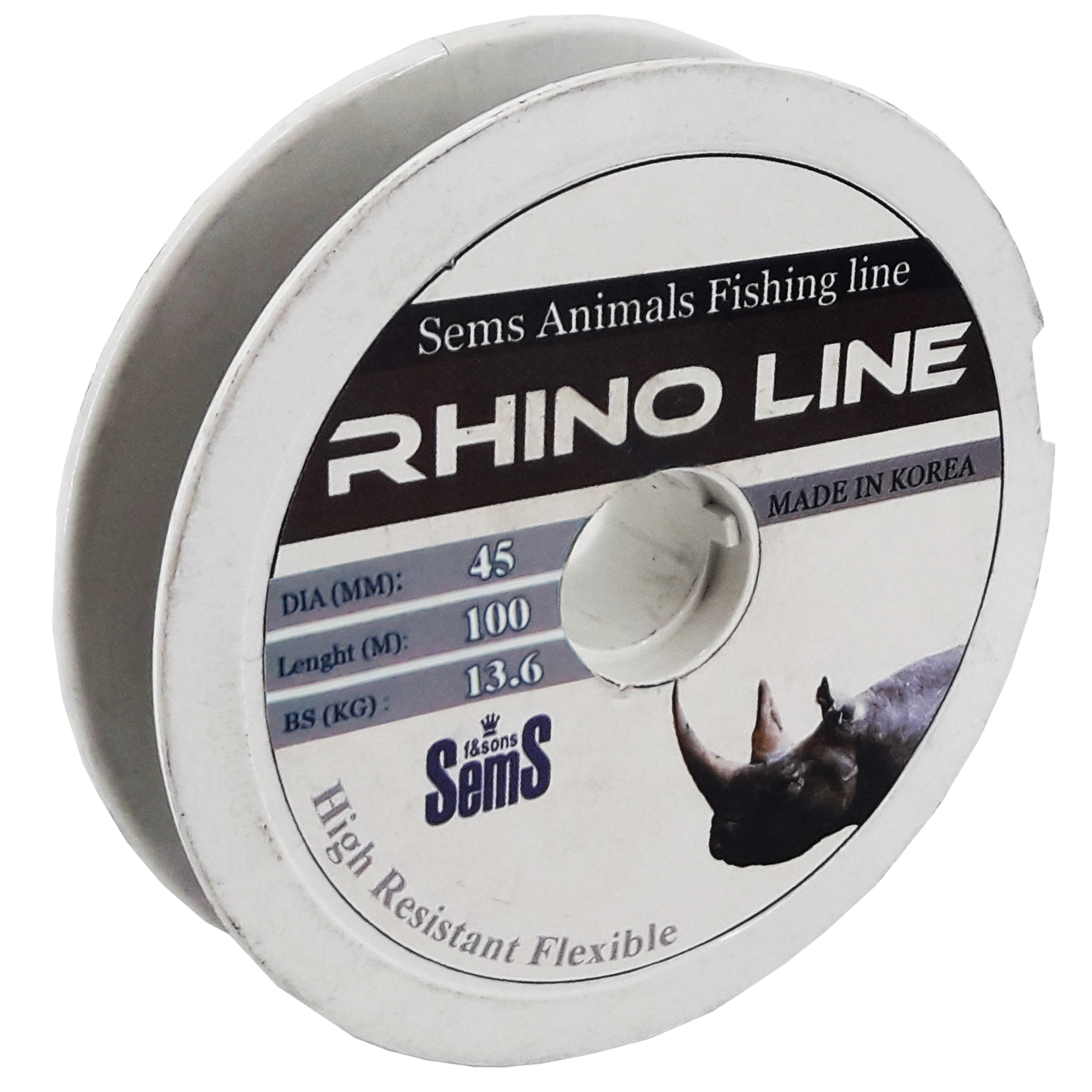 نخ ماهیگیری سمس مدل RHINO Line سایز 0.45 میلی متر