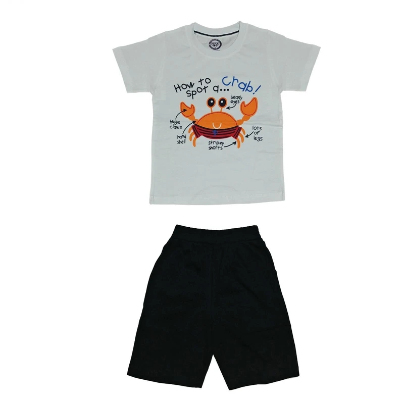 عکس شماره 2 : ست تی شرت آستین کوتاه و شلوارک پسرانه مدل 555le