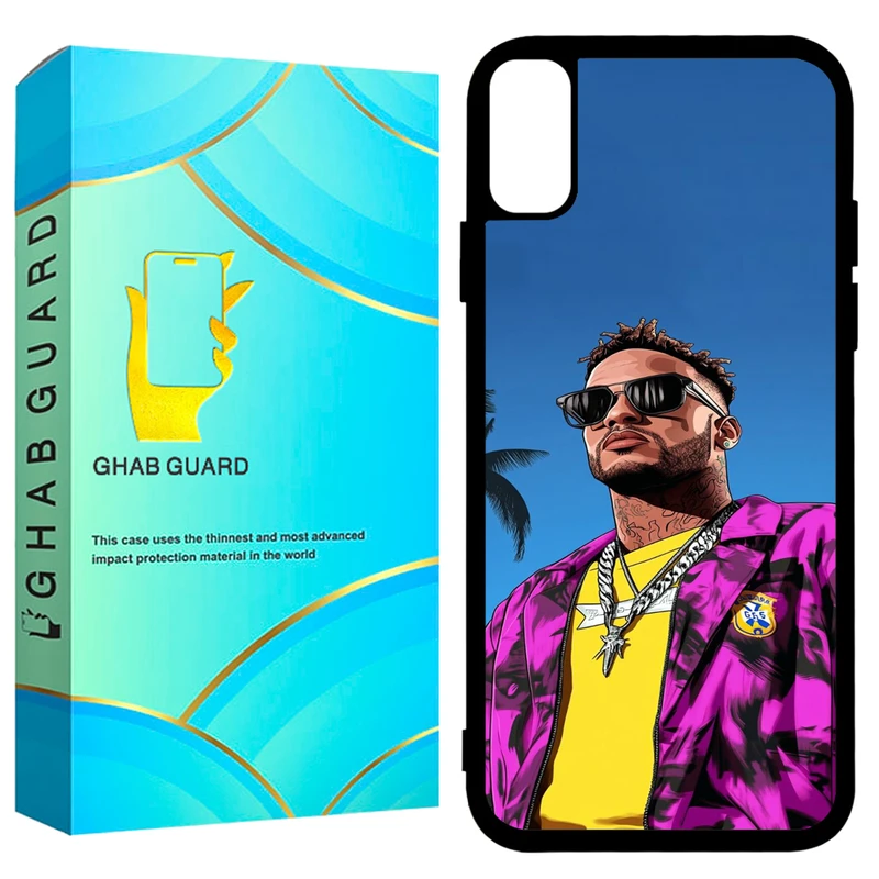 کاور قاب گارد طرح نیمار مدل GCHPX مناسب برای گوشی موبایل اپل iPhone X / XS