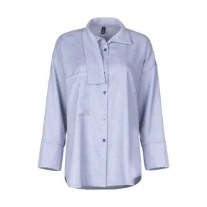 شومیز آستین بلند زنانه پاوان مدل long collar