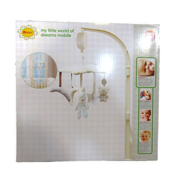 آویز تخت کودک بب اسکای مدل خرگوش و ستاره