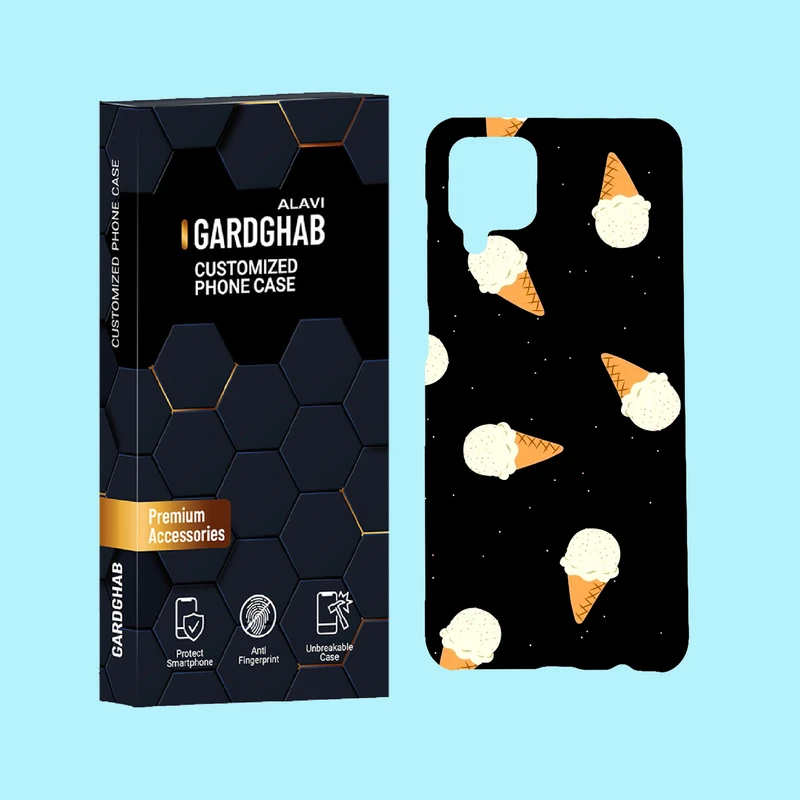 کاور گارد قاب علوی مدل پترن  فانتزی مناسب برای گوشی  موبایل سامسونگ Galaxy A12