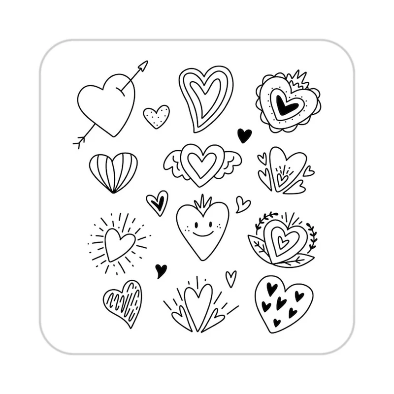 زیر لیوانی کاکتی طرح عاشقانه مدل mp37796