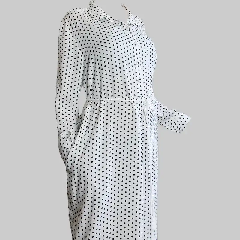 پیراهن زنانه مدل تابستانه پولکا-098