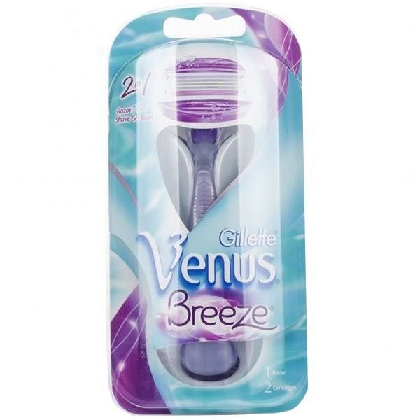 خود تراش ژیلت مدل Venus Breeze به همراه یدک اصلاح