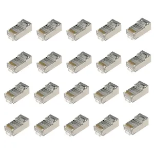 کانکتور Rj45 Cat6 STP وی نت مدل VN  بسته 20 عددی