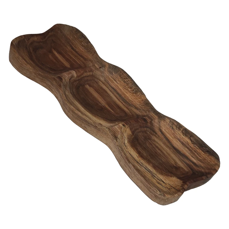 اردو خوری چوبی مدل B طرح سه خانه کد 001