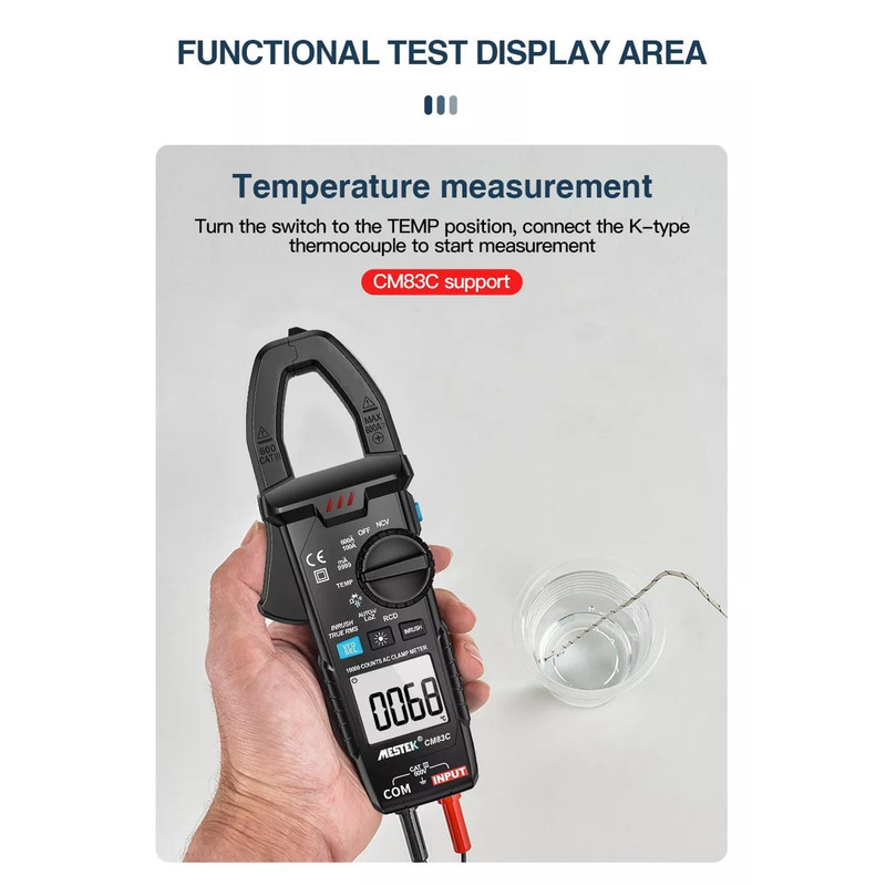 مولتی متر کلمپی دیجیتال مستک مدل CM83C مولتی متر کلمپی دیجیتال مستک مدل CM83C