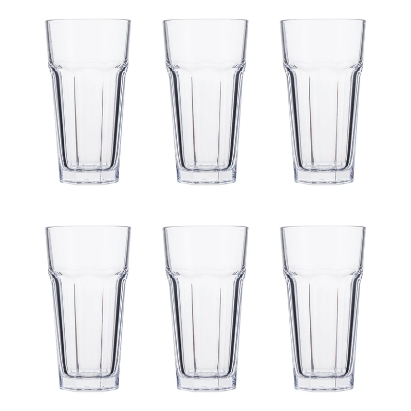 لیوان پاشاباغچه مدل Long Drink کد 52706 بسته 6 عددی