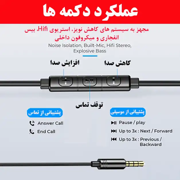 هندزفری اکو مدل E2