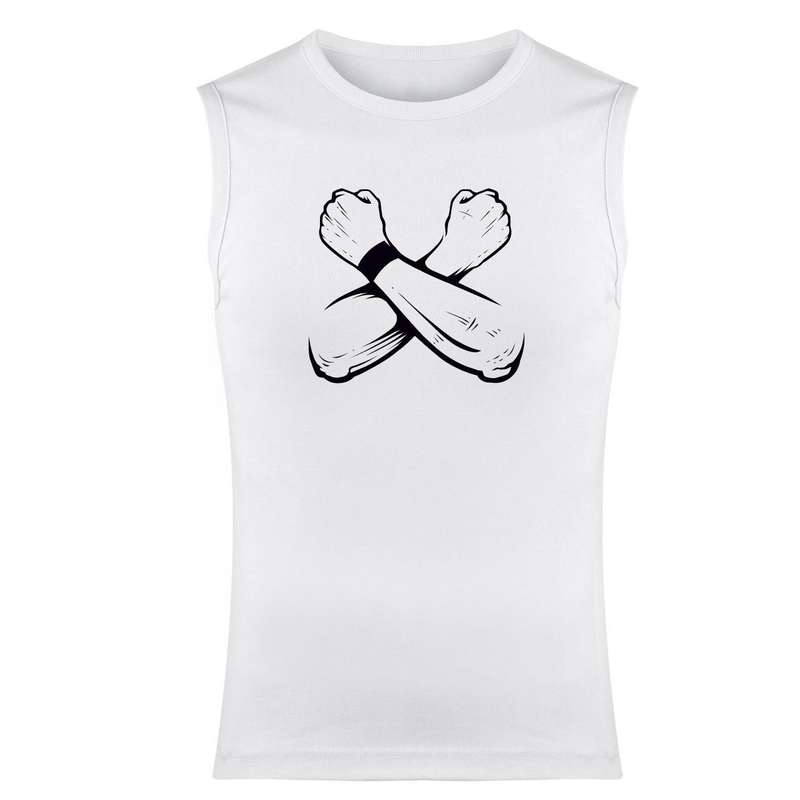 تاپ مردانه مدل STRONG کد E15 رنگ سفید