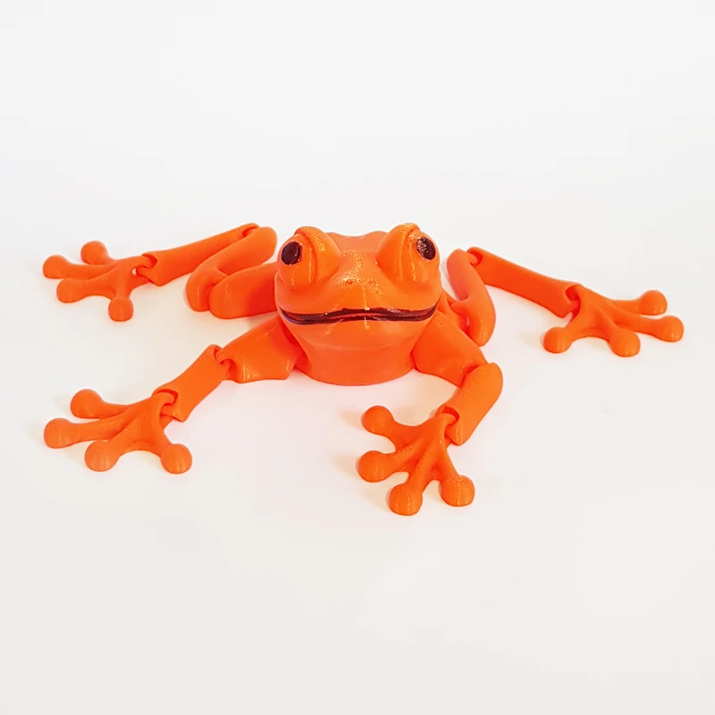 اکشن فیگور مدل قورباغه مفصل دار طول 15 سانتی متر