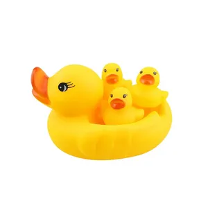 عروسک حمام طرح اردک مجموعه 4 عددی کد 001