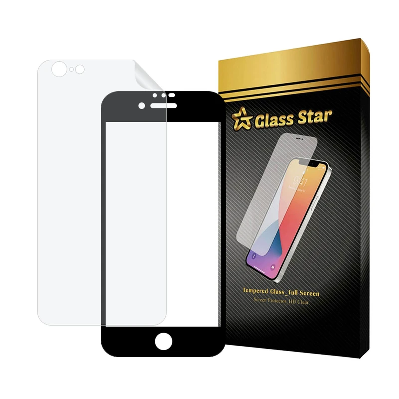 محافظ صفحه نمایش سرامیکی مات گلس استار مدل MCERAMNANOS مناسب برای گوشی موبایل اپل iPhone 6 / 6s به همراه محافظ پشت گوشی