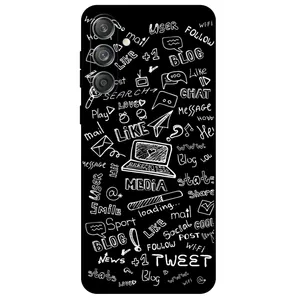 Megafone Social Media 1898 Cover For Samsung Galaxy M55 5G
