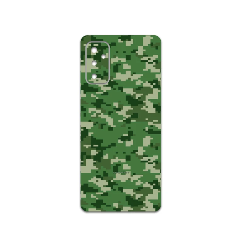 برچسب پوششی ماهوت مدل Army-Green-Pixel مناسب برای گوشی موبایل سامسونگ Galaxy M52 5G