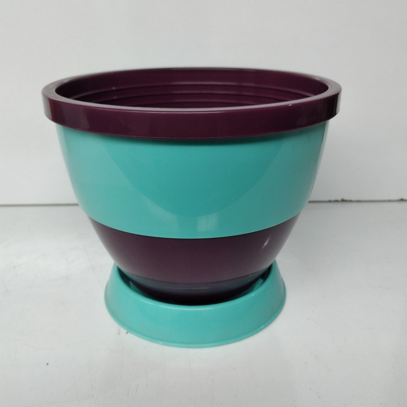 گلدان مدل لبه دو رنگ مجموعه 4 عددی گلدان مدل لبه دو رنگ مجموعه 4 عددی