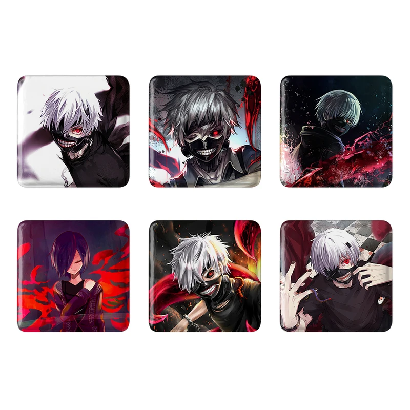 مگنت خندالو مدل انیمه توکیو غول Tokyo Ghoul کد 492B مجموعه 6 عددی