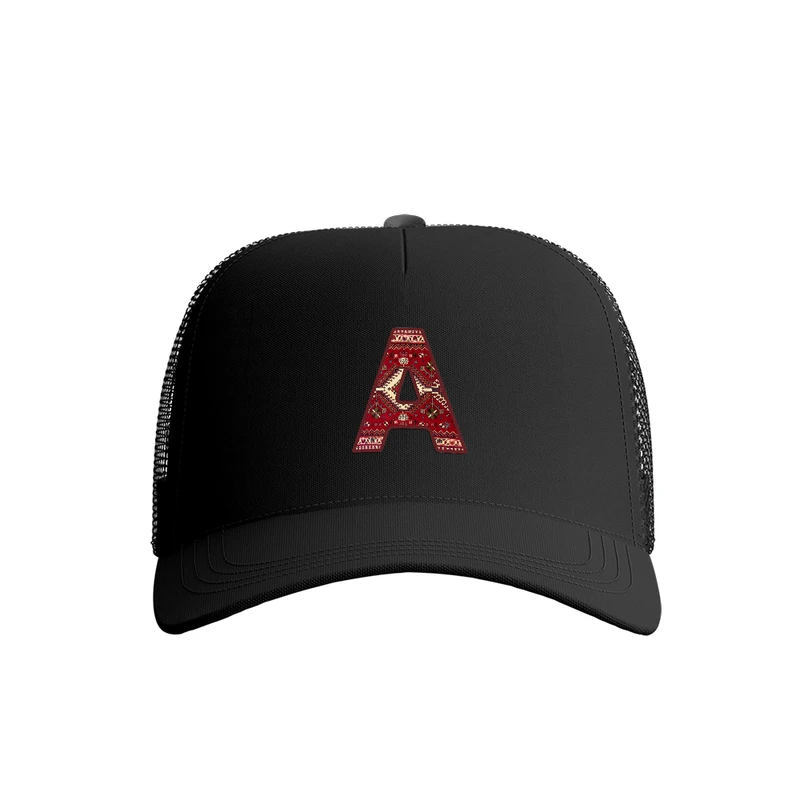 کلاه کپ پاد آفرین مدل حرف انگلیسی با فرش ایرانی کد 641