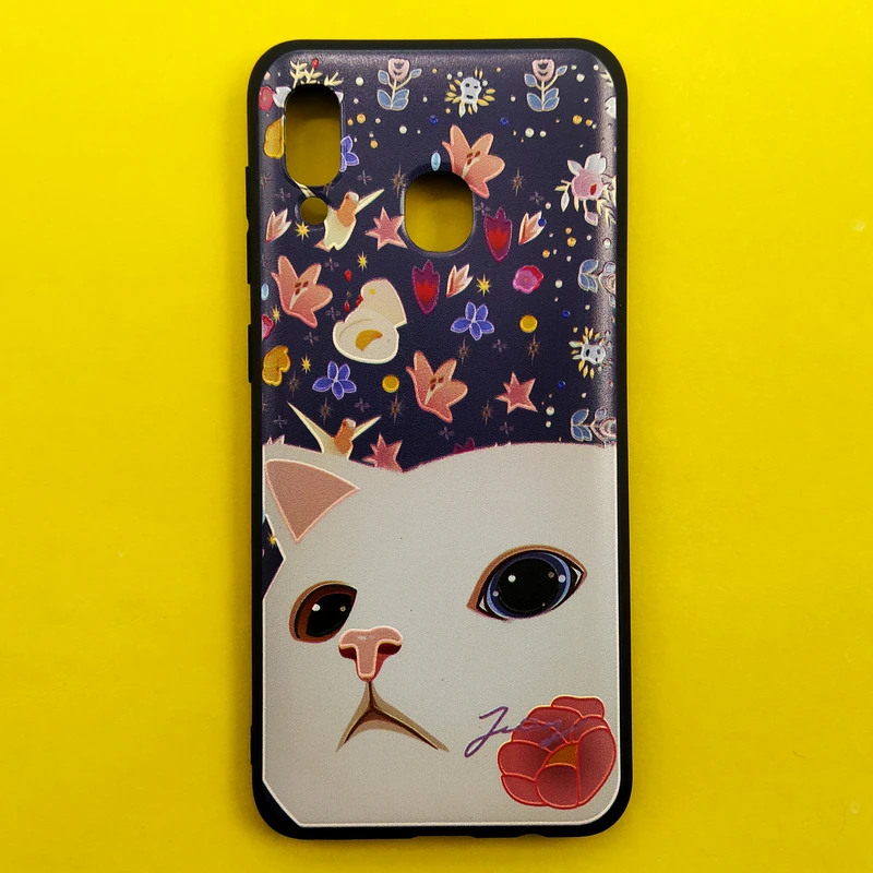 کاور مدل گربه کد 03 مناسب برای گوشی موبایل سامسونگ Galaxy A20/A30