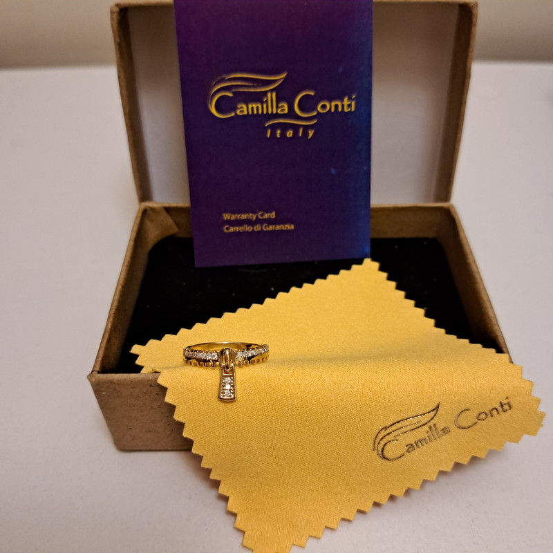 انگشتر زنانه کامیلا کنتی مدل زیپ کد 262619 رنگ طلایی انگشتر زنانه کامیلا کنتی مدل زیپ کد 262619 رنگ طلایی