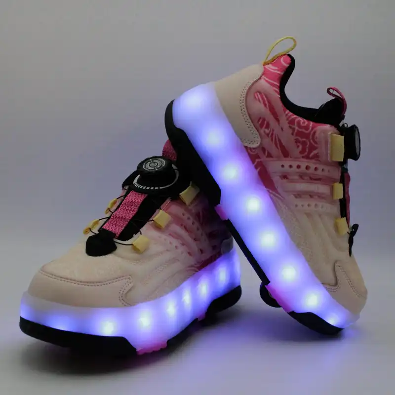 کفش چراغدار مخصوص دویدن دخترانه بی کی جی کیدز مدل پیچی کد 423825