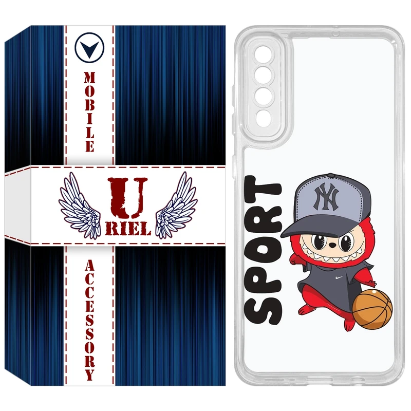 کاور یوریل مدل Clear کد 148 طرح لبوبو Labubu مناسب برای گوشی موبایل سامسونگ Galaxy A50 / A50S / A30S