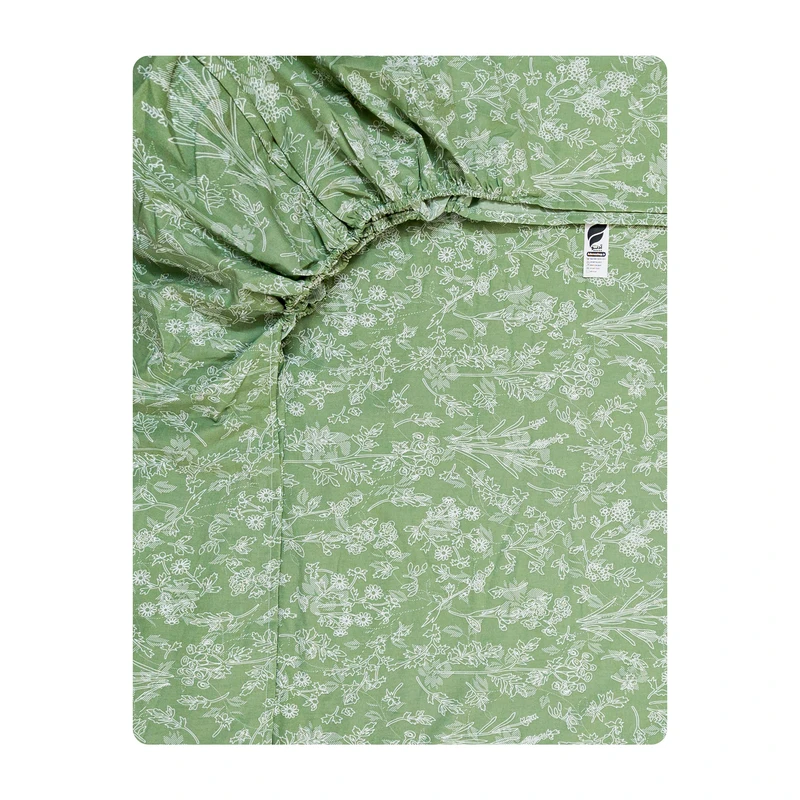 ملحفه نخ پنبه آدنو مدل محیا کد IR219 یک نفره سایز 120x200 سانتی‌متر