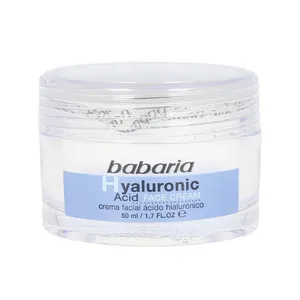 ژل ترمیم‌کننده صورت و گردن باباریا مدل Hyaluronic Acid مناسب برای انواع پوست حجم 50 میلی‌لیتر