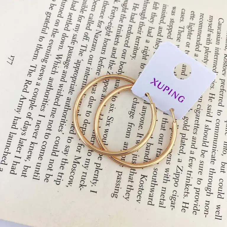 گوشواره زنانه ژوپینگ مدل حلقه کد E4335