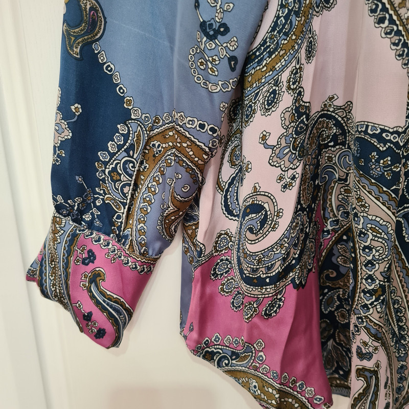 شومیز آستین بلند زنانه مدل پترن بته جقه کد ۷