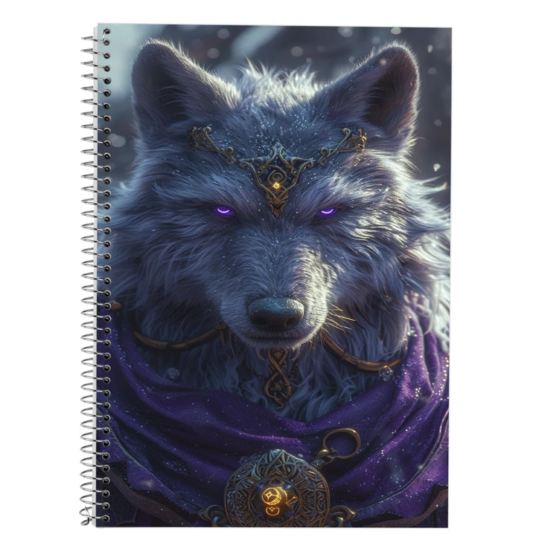 دفتر زبان 50 برگ مدوپد مدل دو خط طرح حیوانات جنگجو کد DF14931