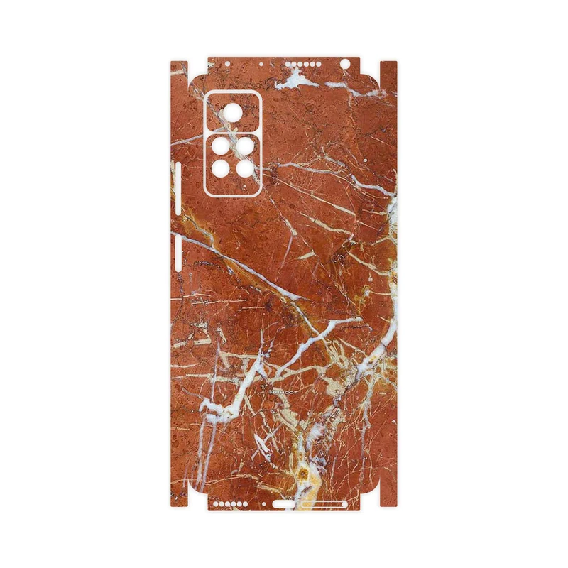 برچسب پوششی ماهوت مدل Red Marble-FullSkin مناسب برای گوشی موبایل شیائومی Redmi Note 11 Pro