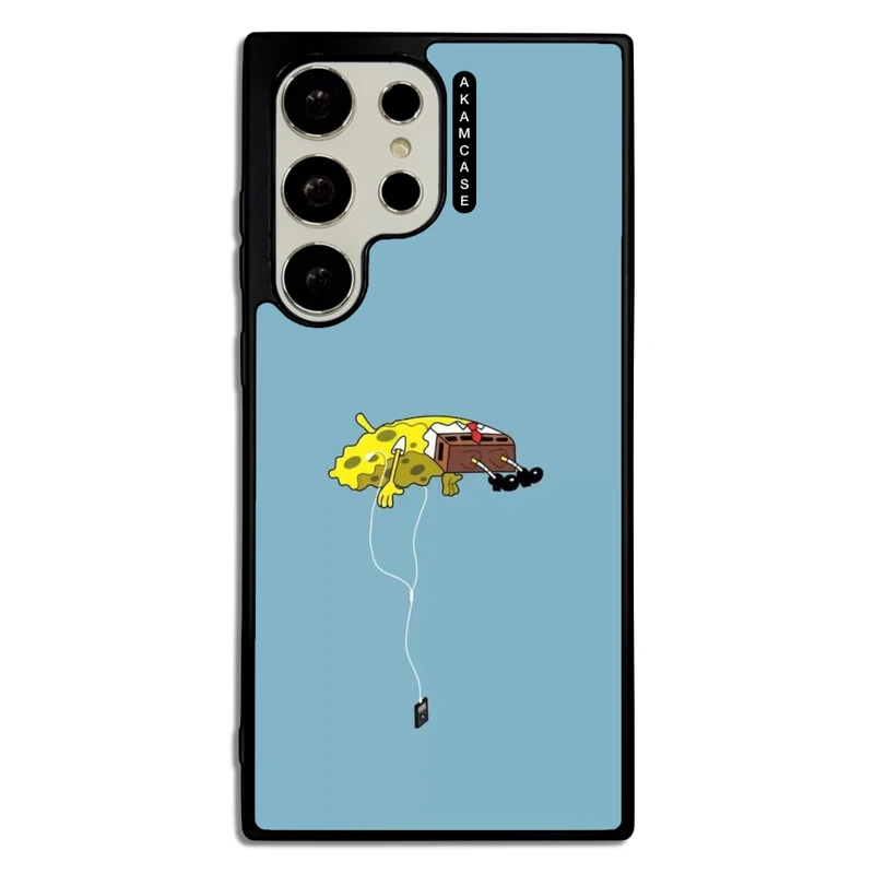 کاور آکام مدل AMC-WSGS23U-SPONGE BOB1 مناسب برای گوشی موبایل سامسونگ Galaxy S23 Ultra