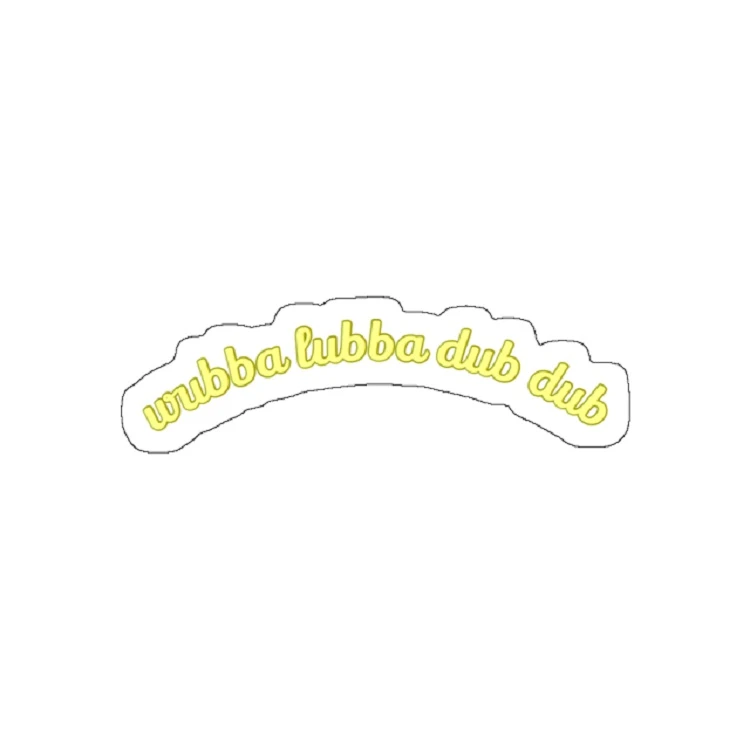 استیکر لپ تاپ مدل wubba lubba dub dub