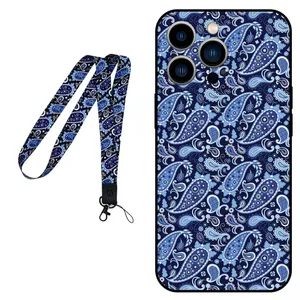 Megafone Paisley 0026 Cover For Apple iPhone 14 Pro Max Mobile Neckband