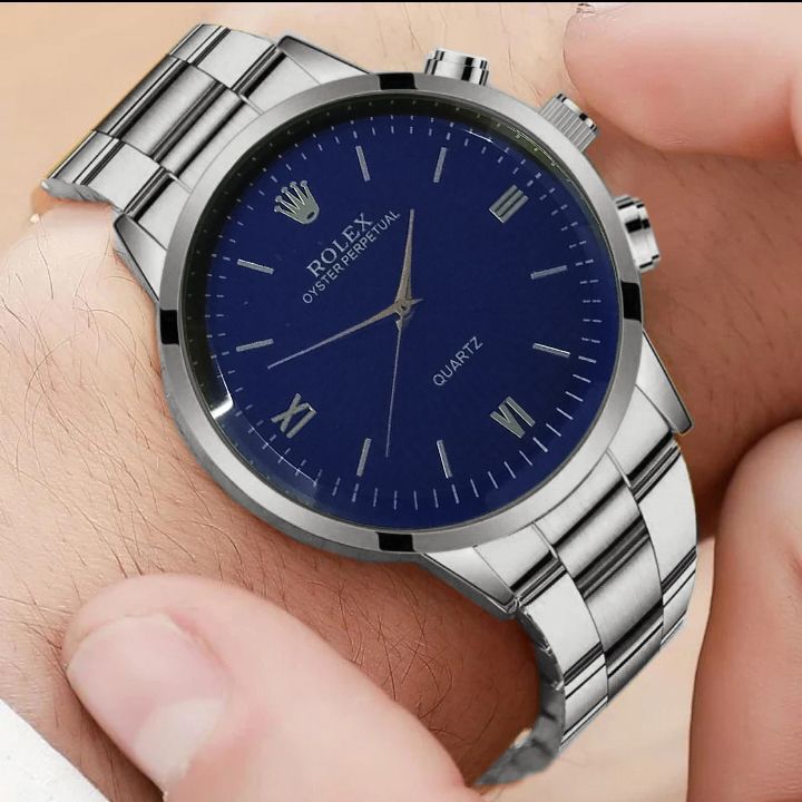 ساعت مچی عقربه‌ای مردانه مدل اسپرت بند فلزی کد rol66 -  - 4