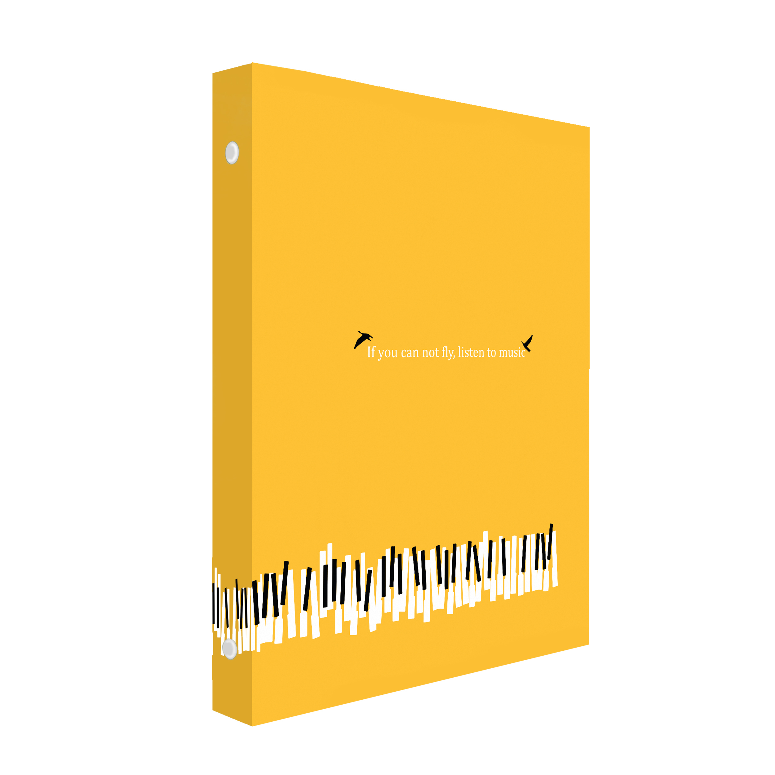 دفتر کلاسوری 100 برگ پدیده نقش مدل 26 حلقه طرح هنر پیانو