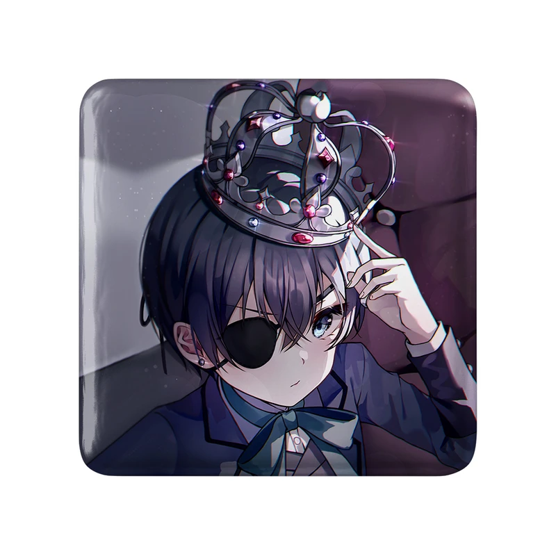 مگنت خندالو طرح شیل انیمه خادم سیاه کد 16342