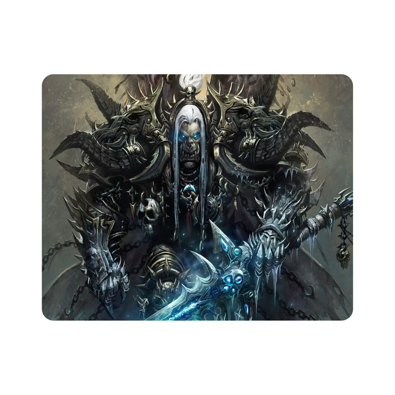 ماوس پد اطلس آبی طرح نرزول وارکرافت تاج اسکلت جمجمه تخت پادشاهی مدل T1318