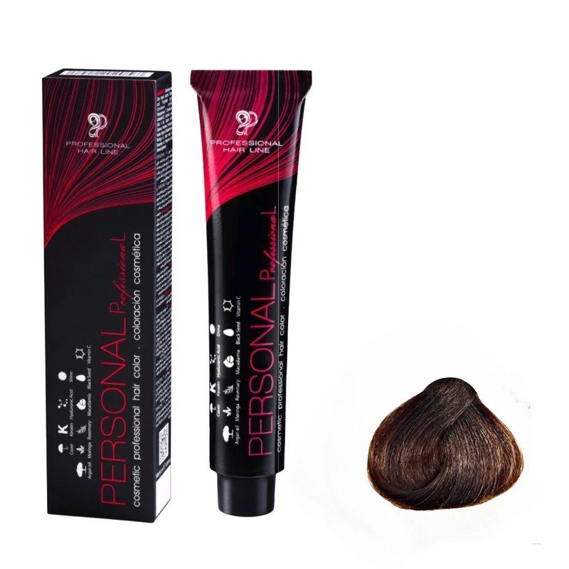 رنگ مو پرسونال پی ال شماره 5.0 حجم 100 میلی‌لیتر رنگ قهوه‌ای روشن