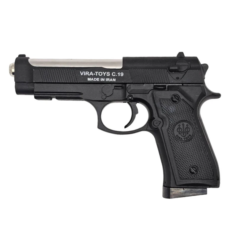 تفنگ بازی ناب سل مدل کلت خشاب خور C19 کد AIRSOFT GUN C19 مناسب برای نوجوانان