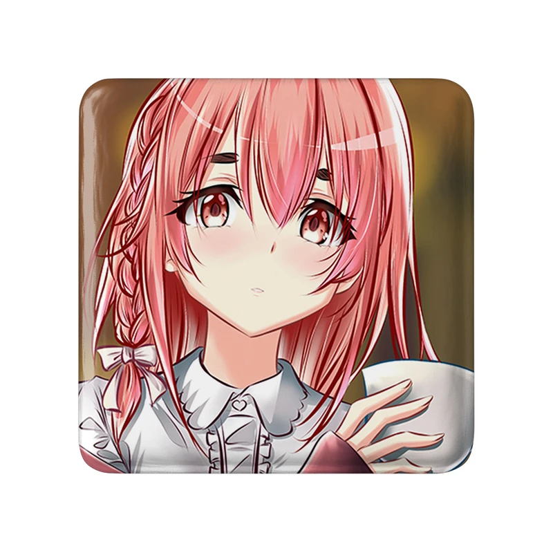 مگنت خندالو طرح ساکوراساوا انیمه کانوجواوکاری  مدل مربعی کد 18172