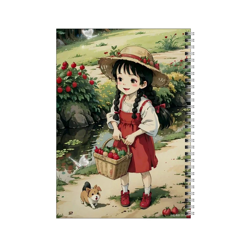 دفتر مشق 80 برگ بامبیلیپ طرح دختر توت فرنگی کد 6138405