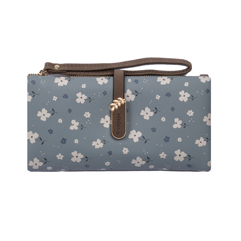 کیف پول زنانه پرتیزس مدل PT24-2166 طرح گل بهاری کد 2020064