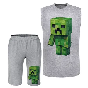 ست تاپ و شلوارک مردانه مدل ماینکرفت A389