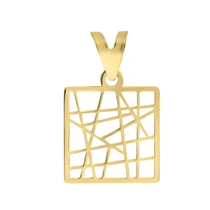 آویز گردنبند طلا 18 عیار زنانه اقلیمه مدل VT510