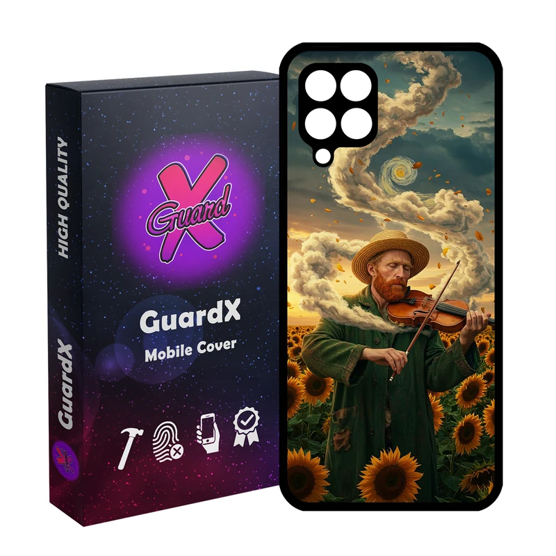 کاور گارد ایکس طرح ویولن ونگوگ مدل 10906 مناسب برای گوشی موبایل سامسونگ Galaxy A12/M12/F12