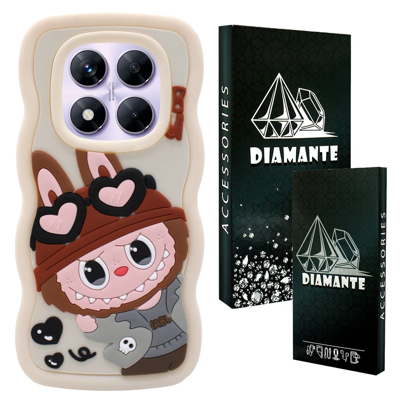 کاور دیامانته مدل Cream Bk مناسب برای گوشی موبایل شیائومی Redmi Note 14 Pro Plus