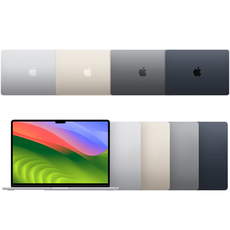 لپ تاپ 13.6 اینچی اپل مدل MacBook Air MRXR3 2024 ZPA-M3-8GB RAM-512GB SSD
